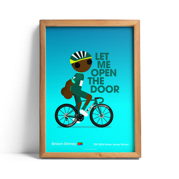 Biniam Girmay 'Let me open the door' Print